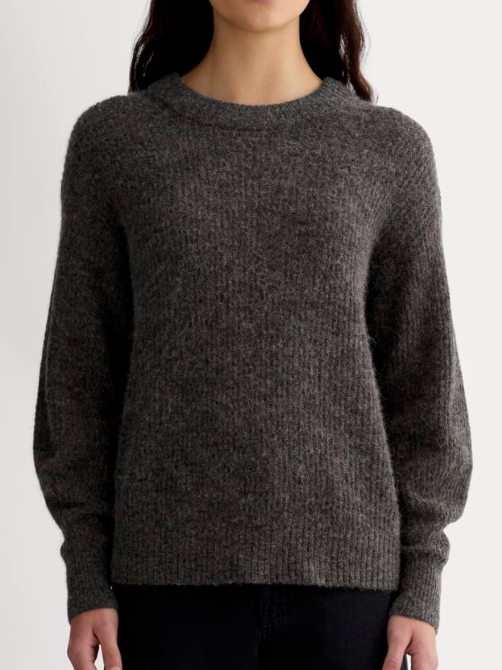Everlane Women's The Cocoon Crew in Alpaca